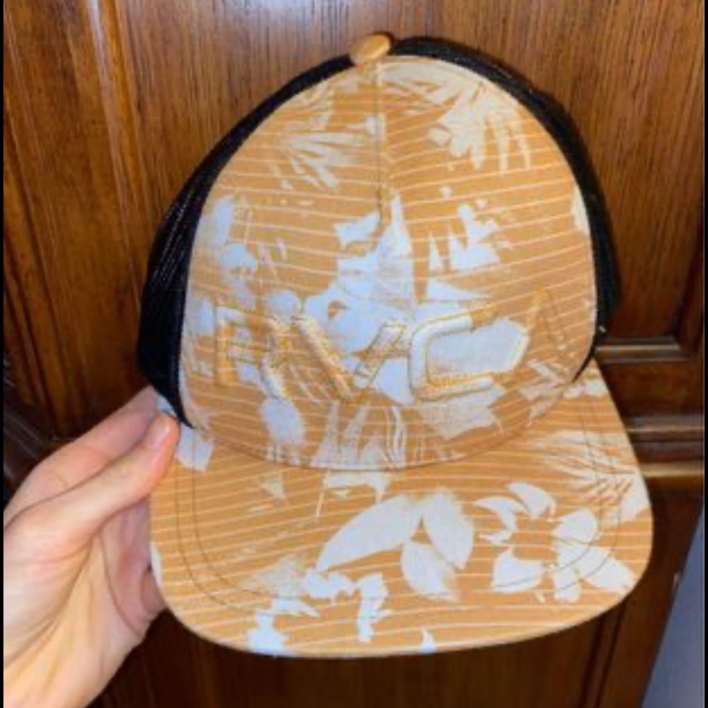 RVCA flat bill snap back